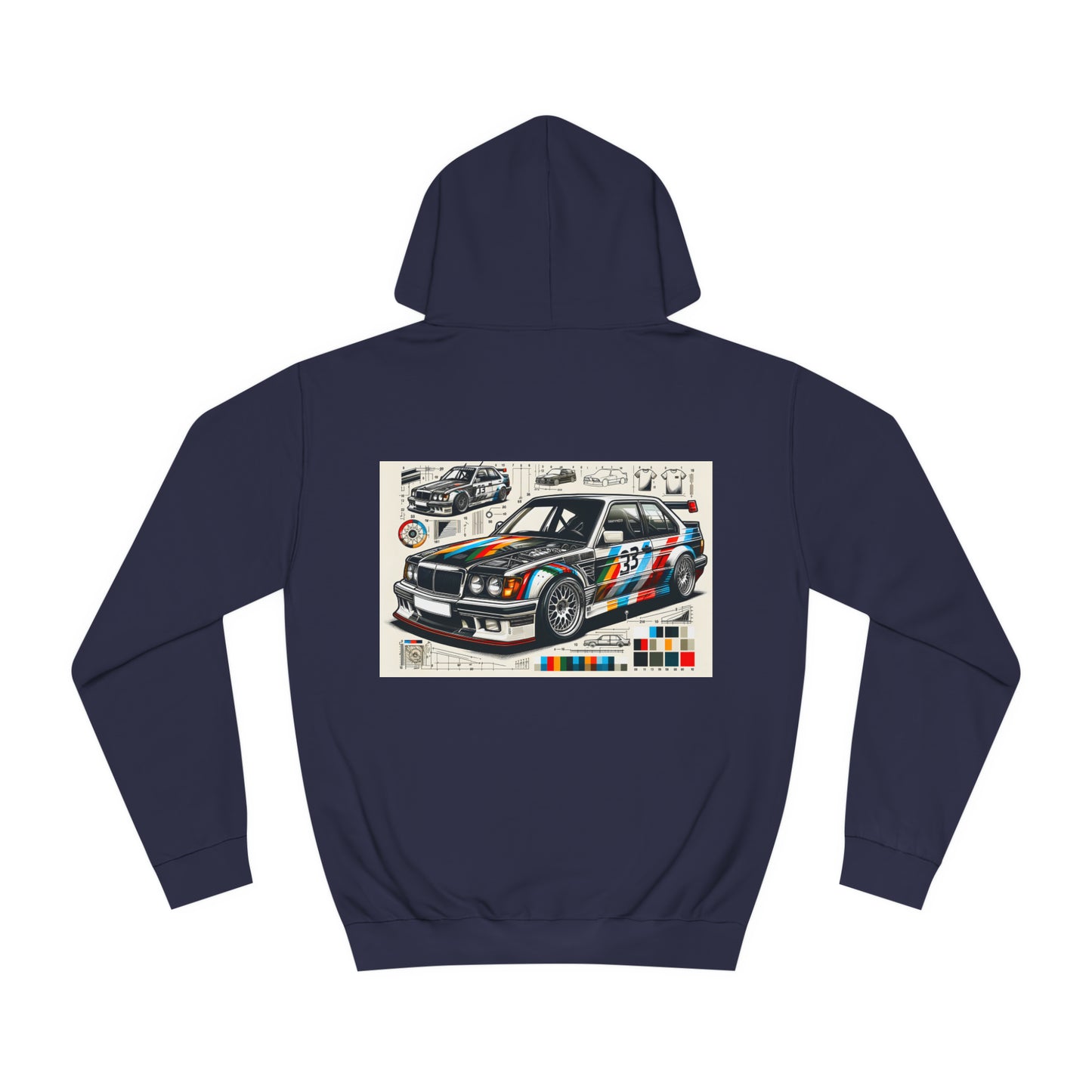 Unisex Hoodie im Deutschen Tourenwagen-Design