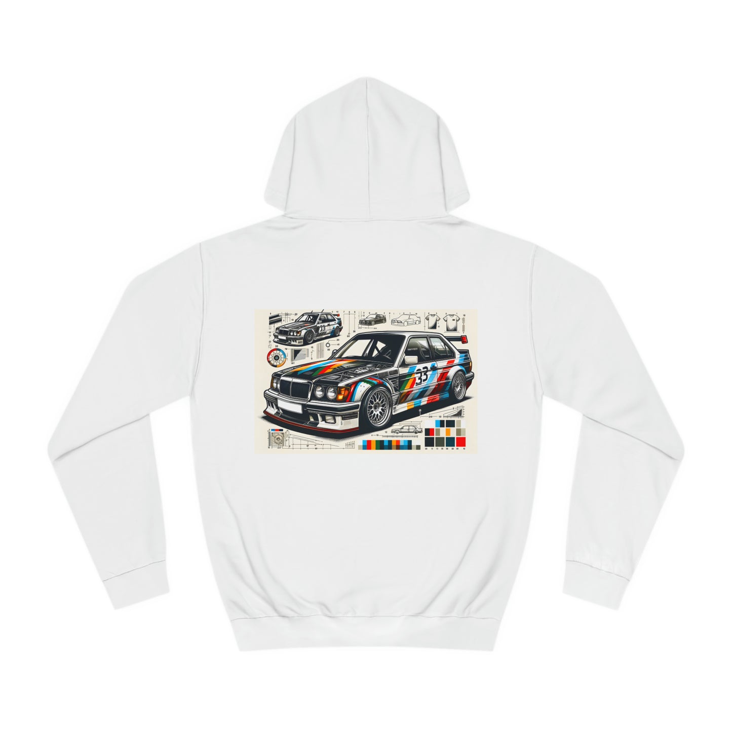 Unisex Hoodie im Deutschen Tourenwagen-Design