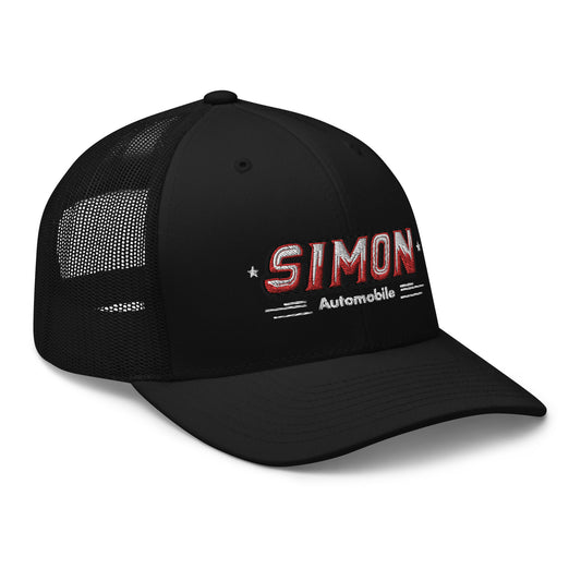 Bestickte Trucker-Cap im Simon Automobile Design Schwarz